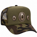 Camo Olive Concho Trucker Hat