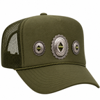 Olive Concho Trucker Hat