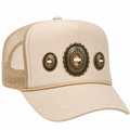 Tan Concho Trucker Hat